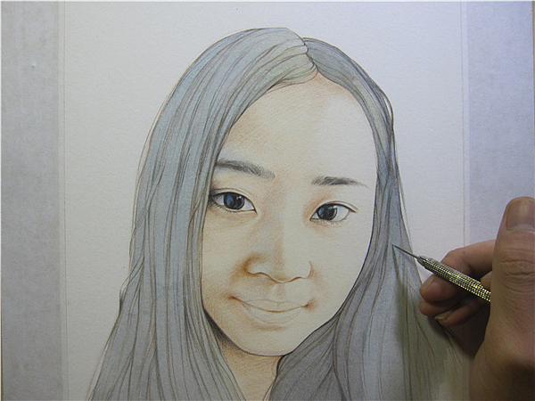 小葱小画--水溶性彩铅-加水（图ZMTE5Mzg0MzI=） - 绘画 - 站酷设计师超超的青葱原创素材 - 站酷ZCOOL
