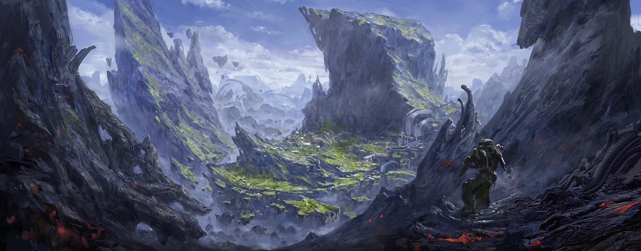 《遗迹》|插画|游戏原画|cg冰茶 - 原创作品 - 站酷 (zcool)