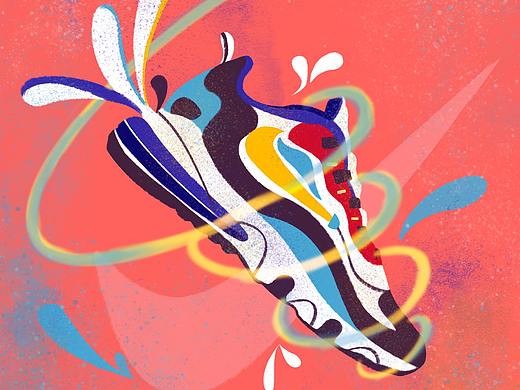 插画习作-3潮流运动鞋