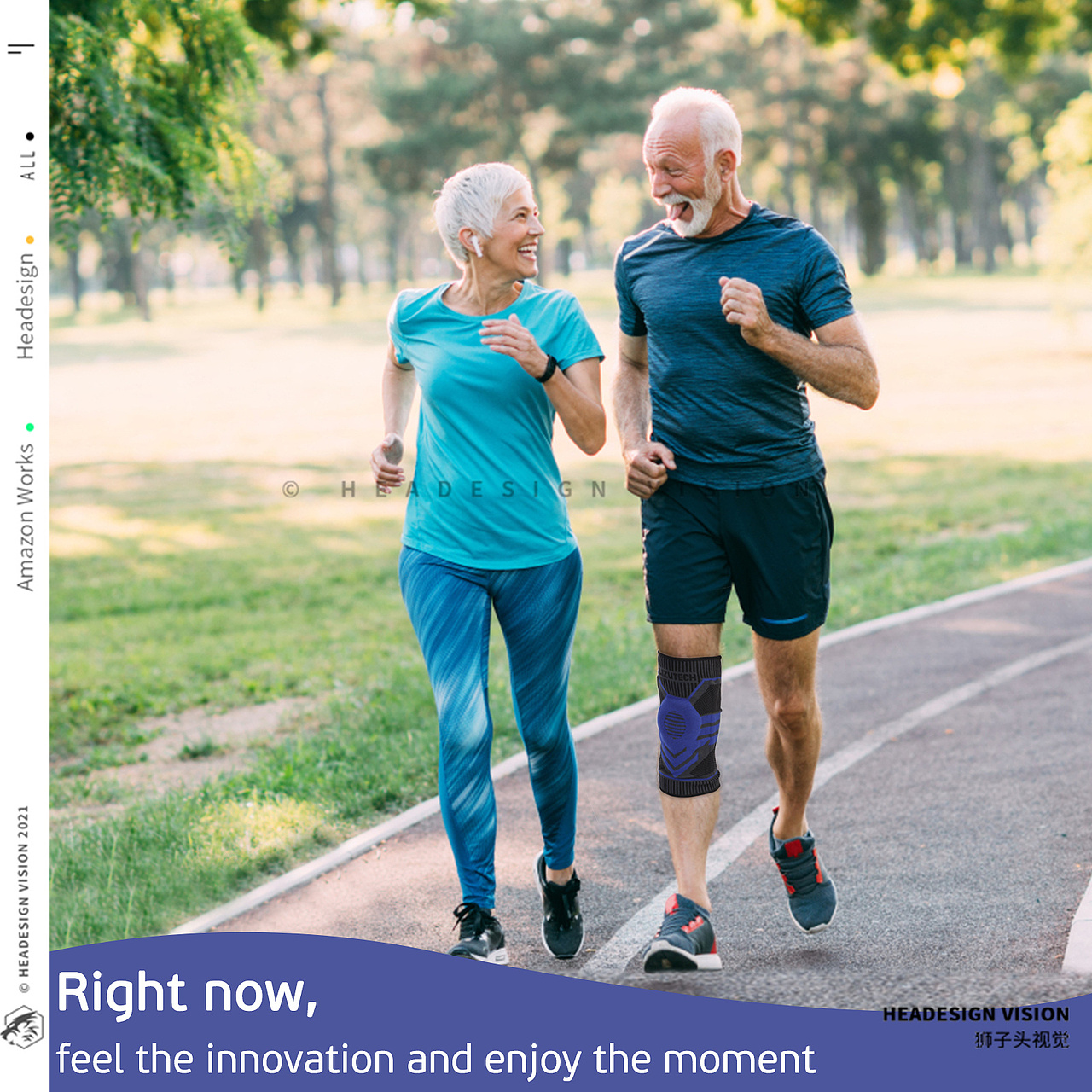 护膝产品拍摄_主图设计_A+页面设计-狮子头视觉