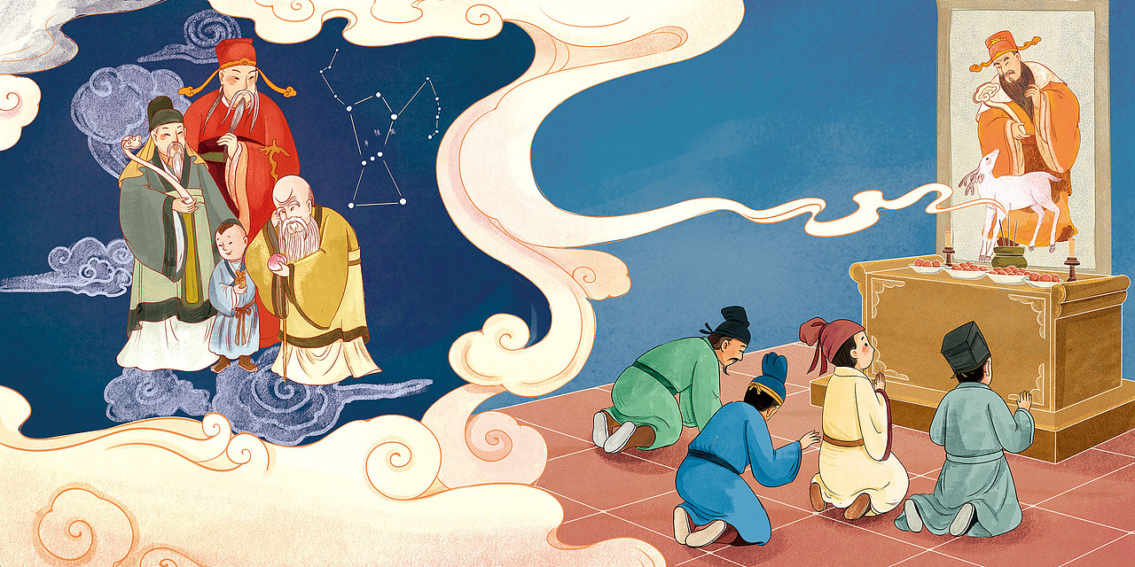 古风神话传说绘本|插画|儿童插画|白廷_原创作品-站酷zcool