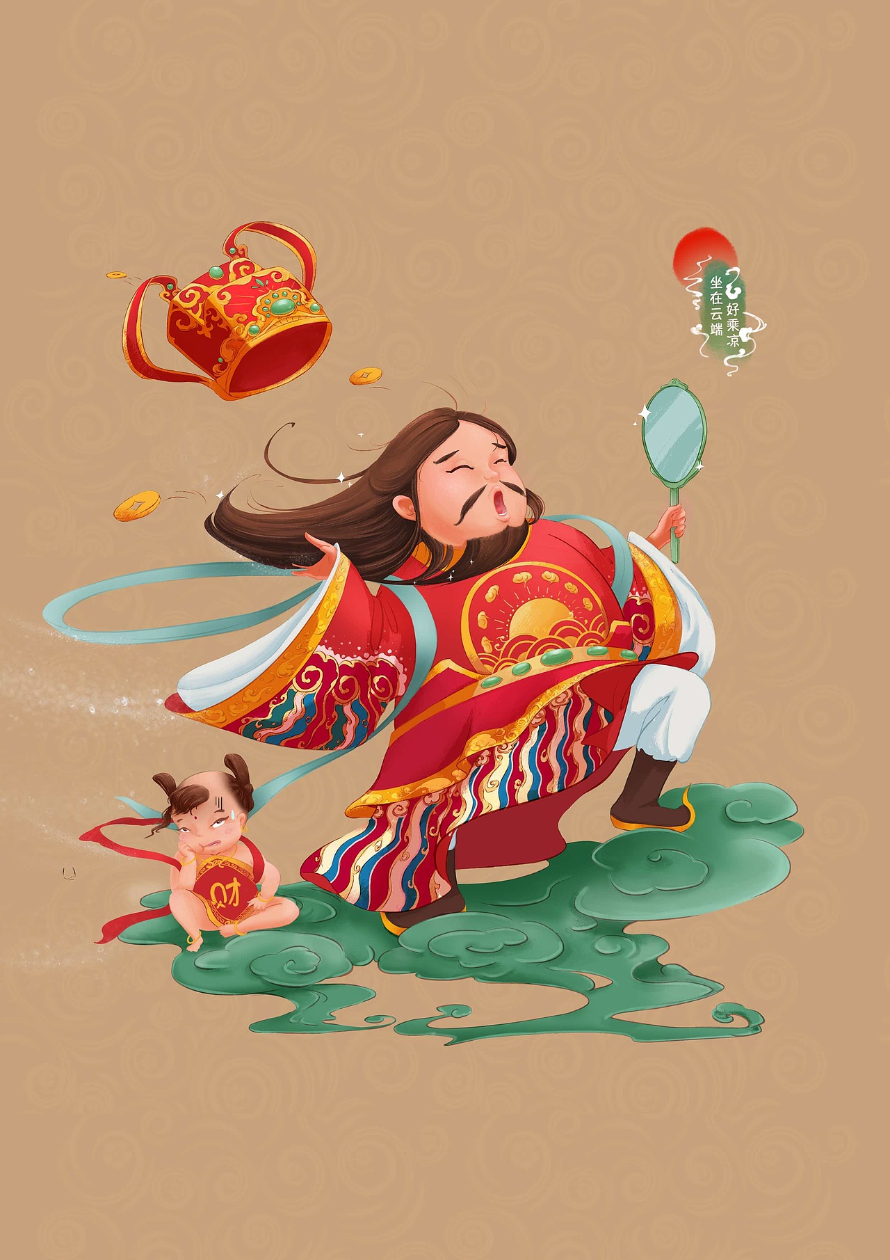 趣味财神（图ZMjY5MTgzMTM2） - 商业插画 - 站酷设计师坐在云端好乘凉原创素材 - 站酷ZCOOL