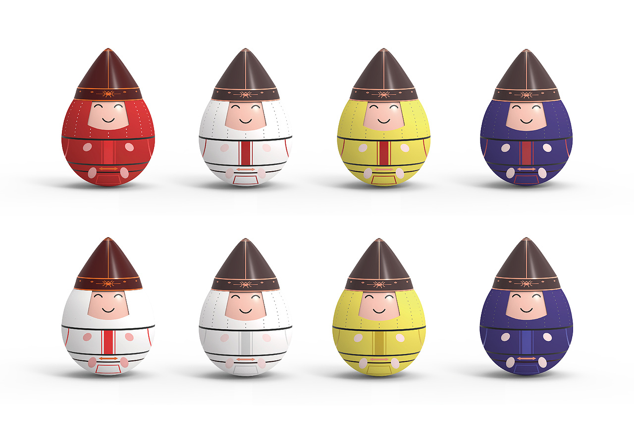 八旗不倒翁文创设计