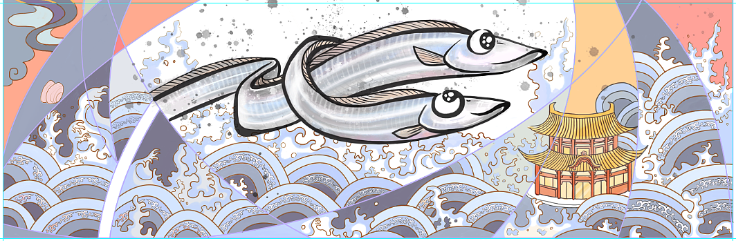 为某海鲜品牌画的外包装插画（图ZMTM3Mjg3NDYw） - 商业插画 - 站酷设计师ARCHKEVIN原创素材 - 站酷ZCOOL