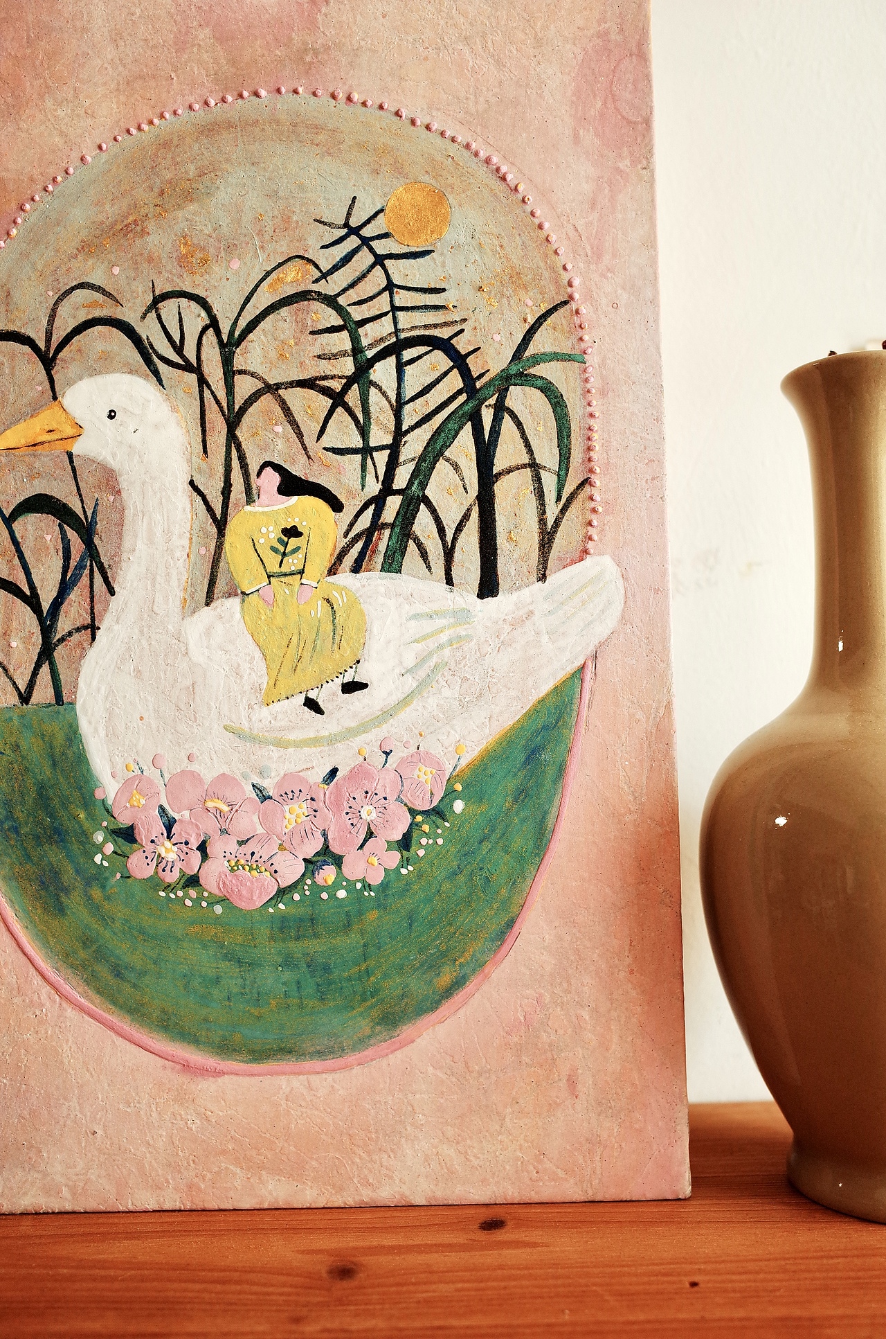 岩彩39《少女的诗》