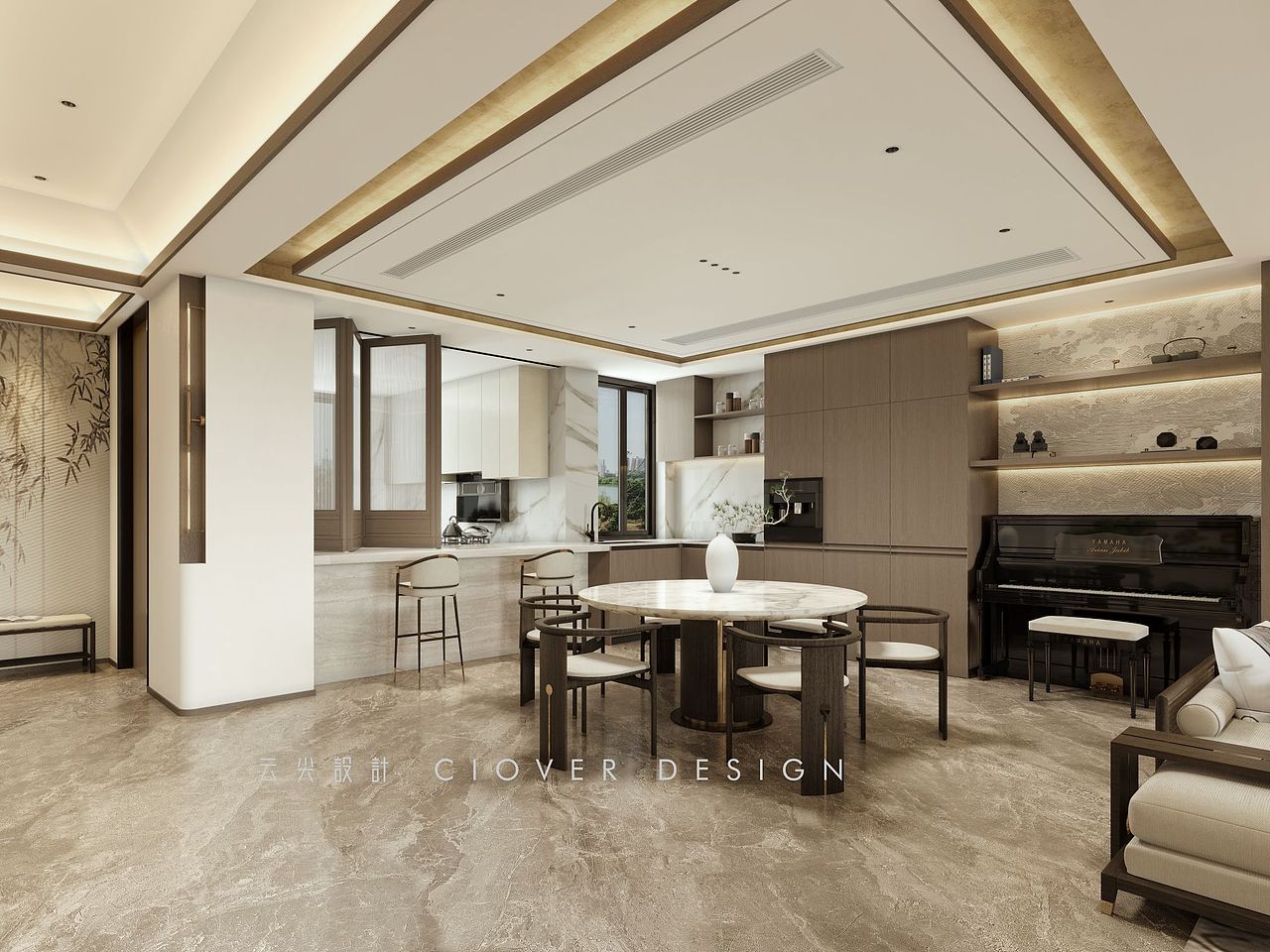 金湖听雨 新中式