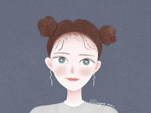 丸子头小姐姐头像