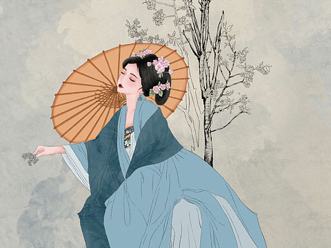 人比花娇花无色