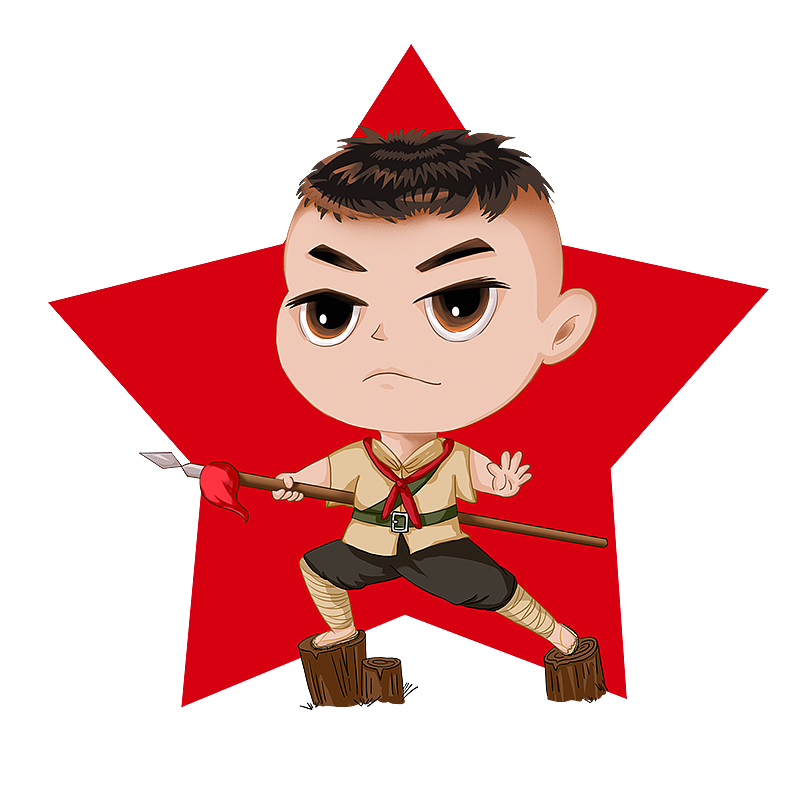 电影《红星闪亮》片尾动画人物设定