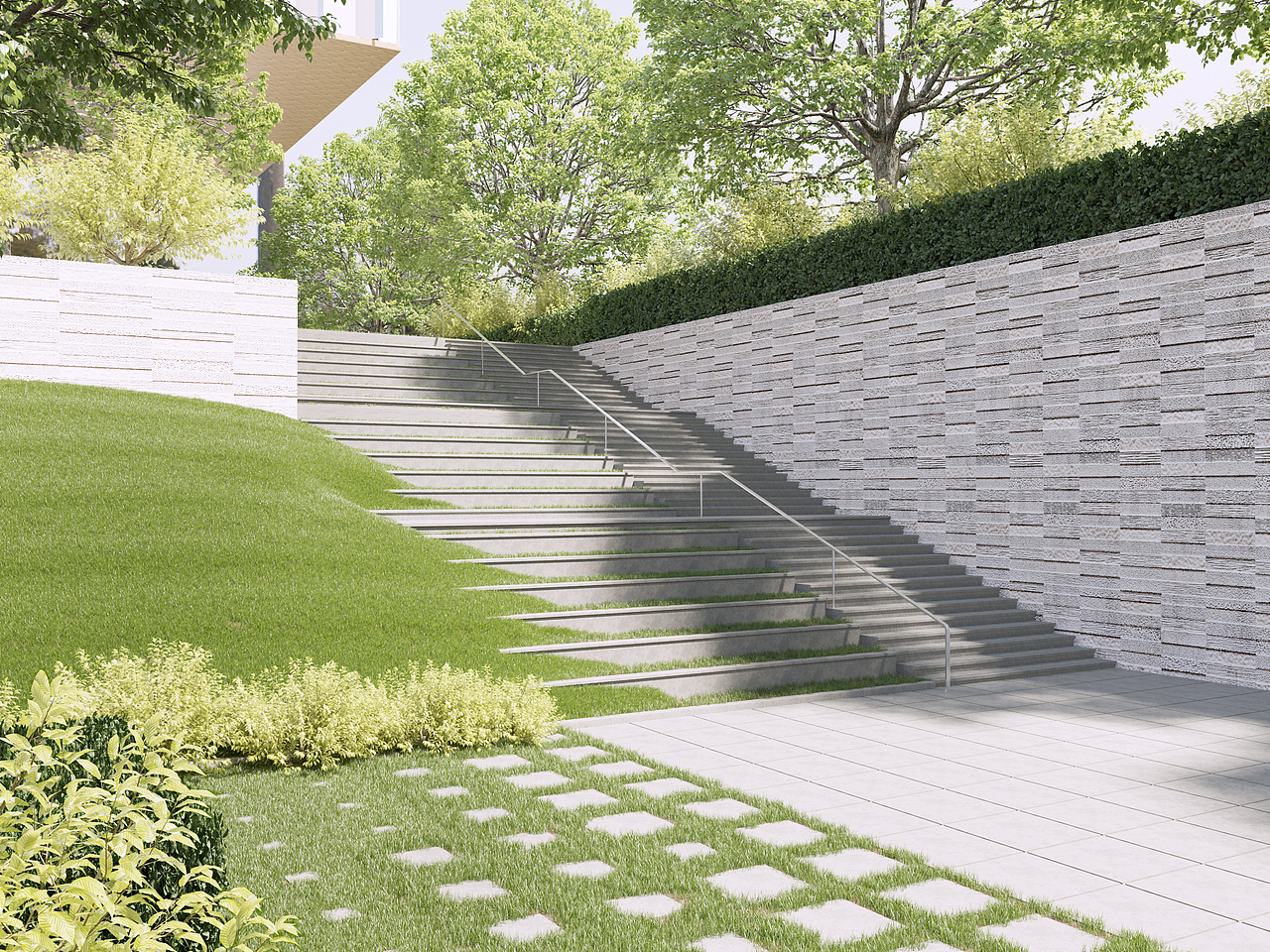 下沉广场设计效果（图ZMTE4NDczMjQ0） - 建筑设计 - 站酷设计师中加睿吉设计曹欹原创素材 - 站酷ZCOOL