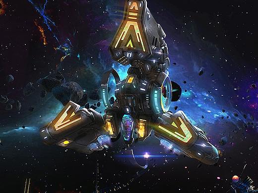 科幻星空概念