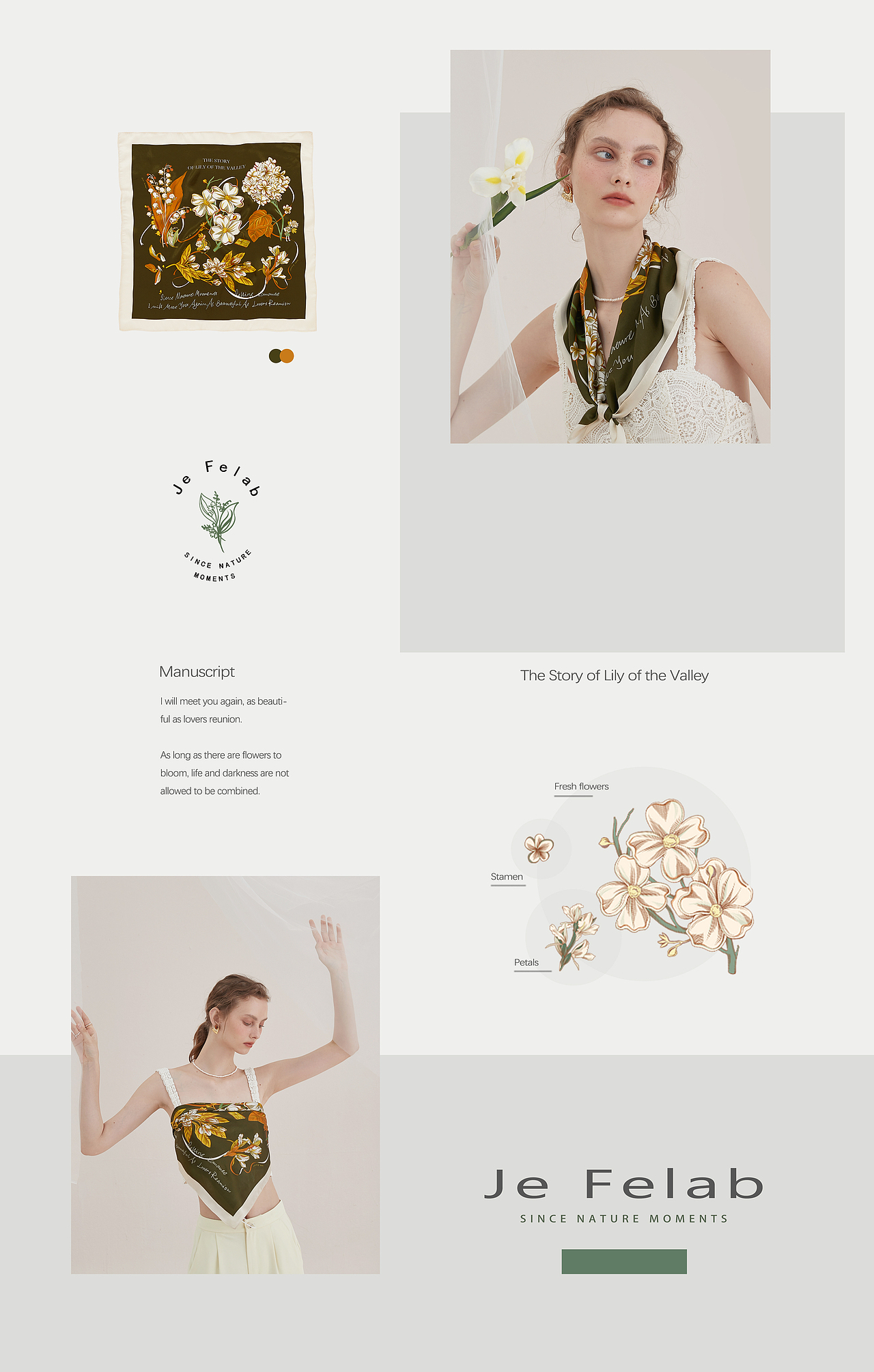 铃兰物语【 丝巾插画设计】（图ZMjcxNzg5MDY4） - 配饰 - 站酷设计师Suviiiiii原创素材 - 站酷ZCOOL