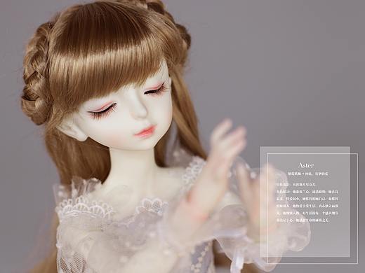 BJD+插画【花花姑娘·倒影】紫菀姑娘，美如童话