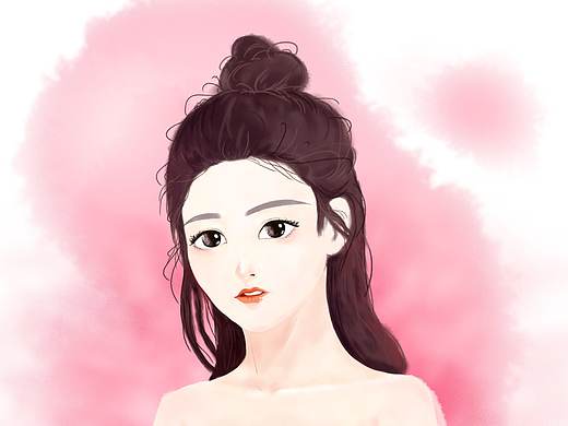 粉粉的少女