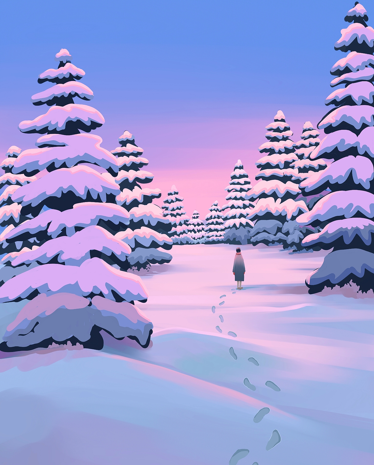 冬日暖阳|插画|创作习作|栩卿_原创作品-站酷zcool