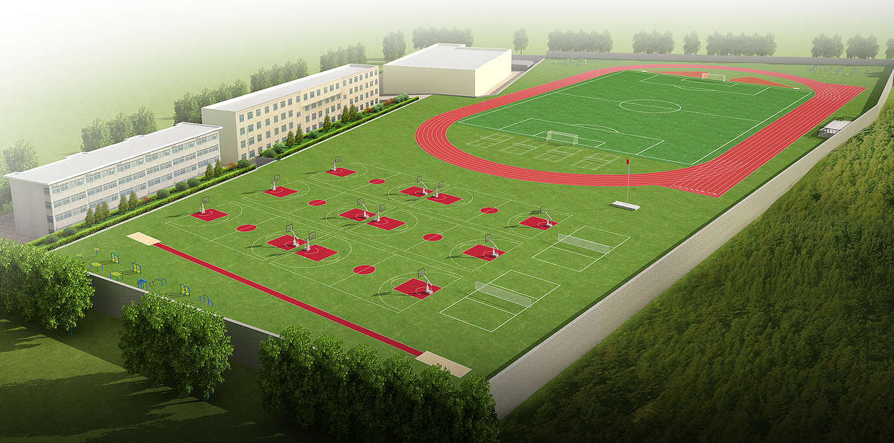 各种体育场效果图设计制作