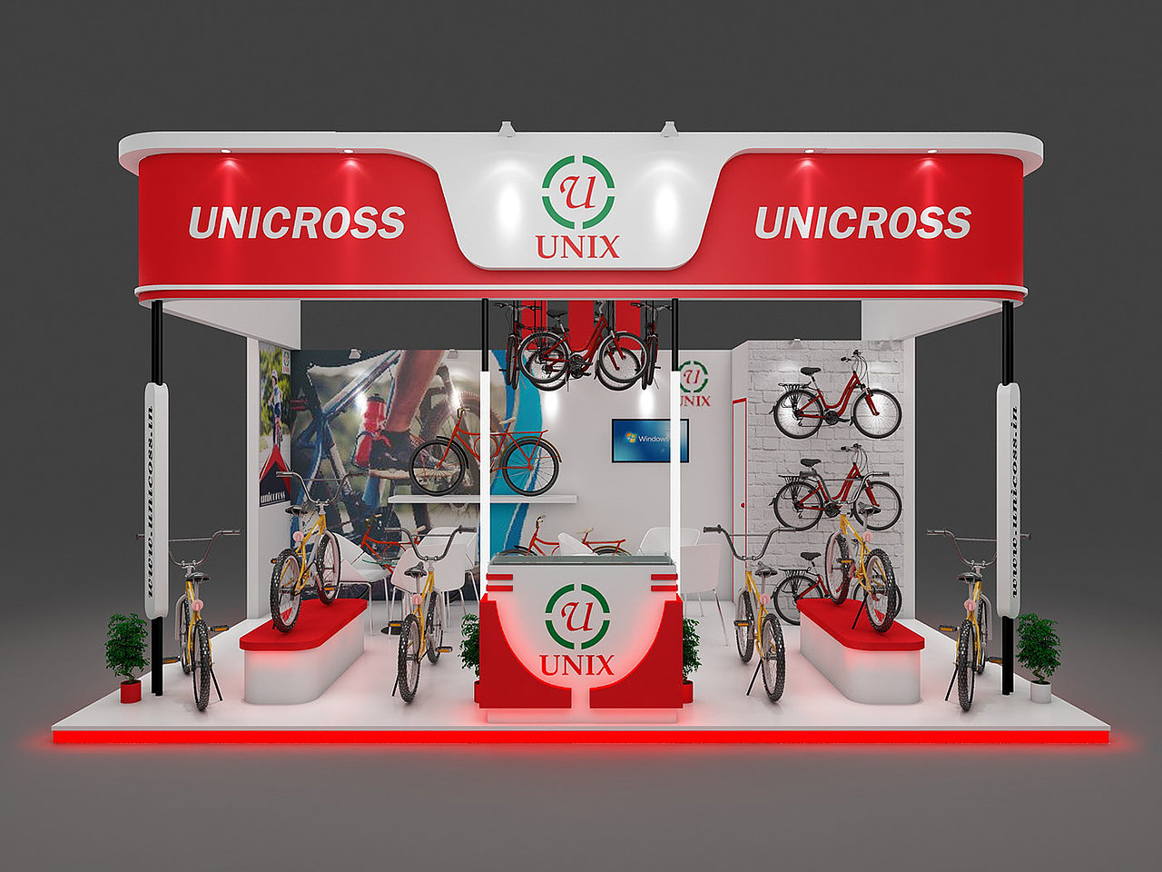 自行车展会展位3D效果图（图ZMTkyNjAxMjc2） - 其他三维 - 站酷设计师不求人_ph原创素材 - 站酷ZCOOL