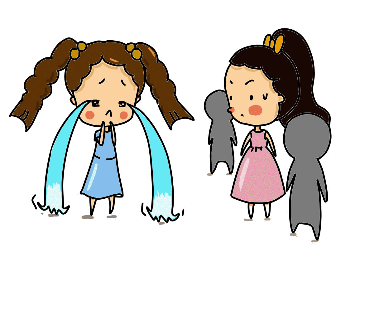 王乐乐把王呆呆欺负哭了