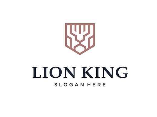 【素材】狮子线性logo标志ai格式