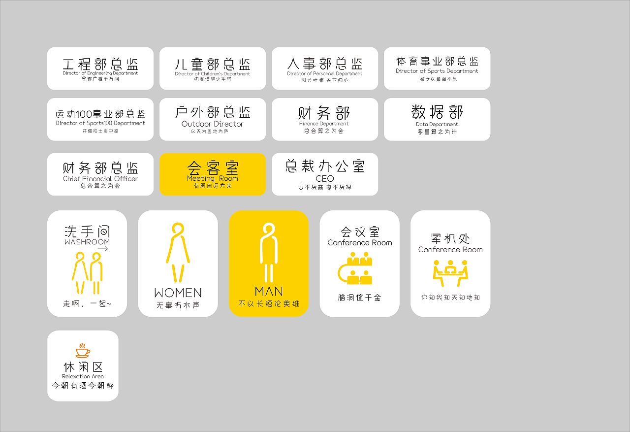 办公标识标牌