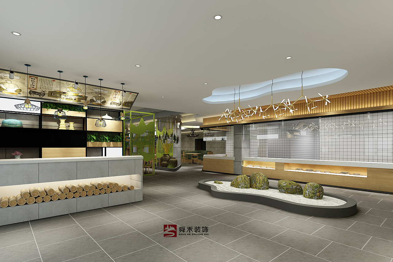 淄博品牌餐厅时尚餐厅装修设计