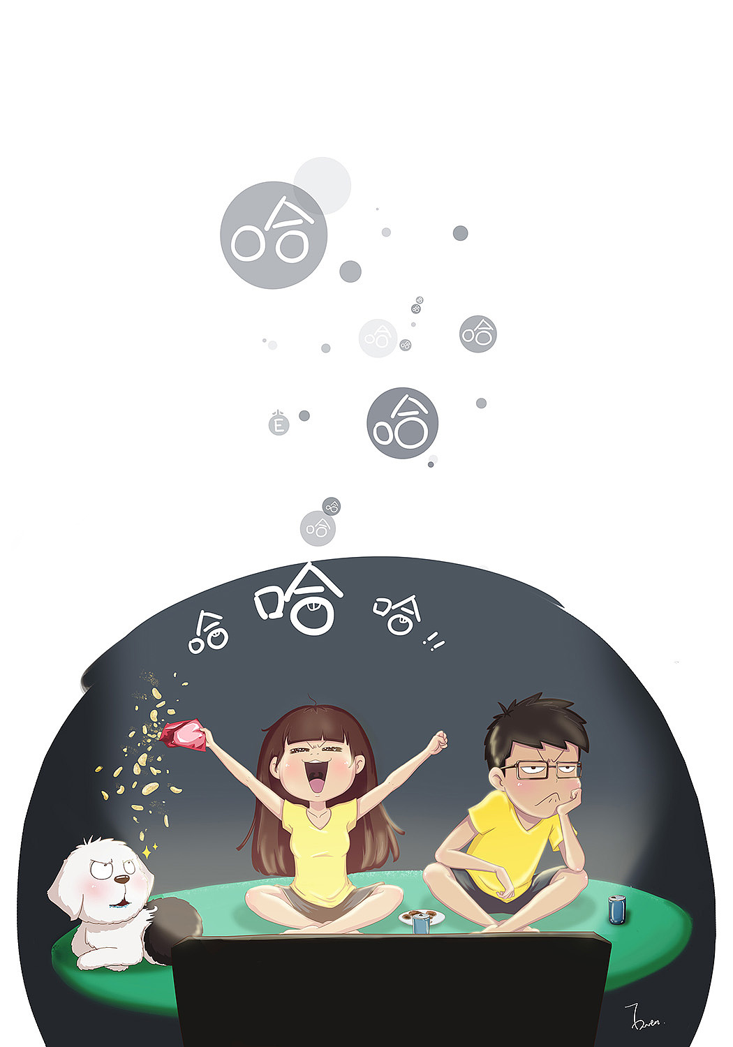 狗狗－姣婆乐（图ZMzM5NzU1NTI=） - 商业插画 - 站酷设计师芥末小E原创素材 - 站酷ZCOOL