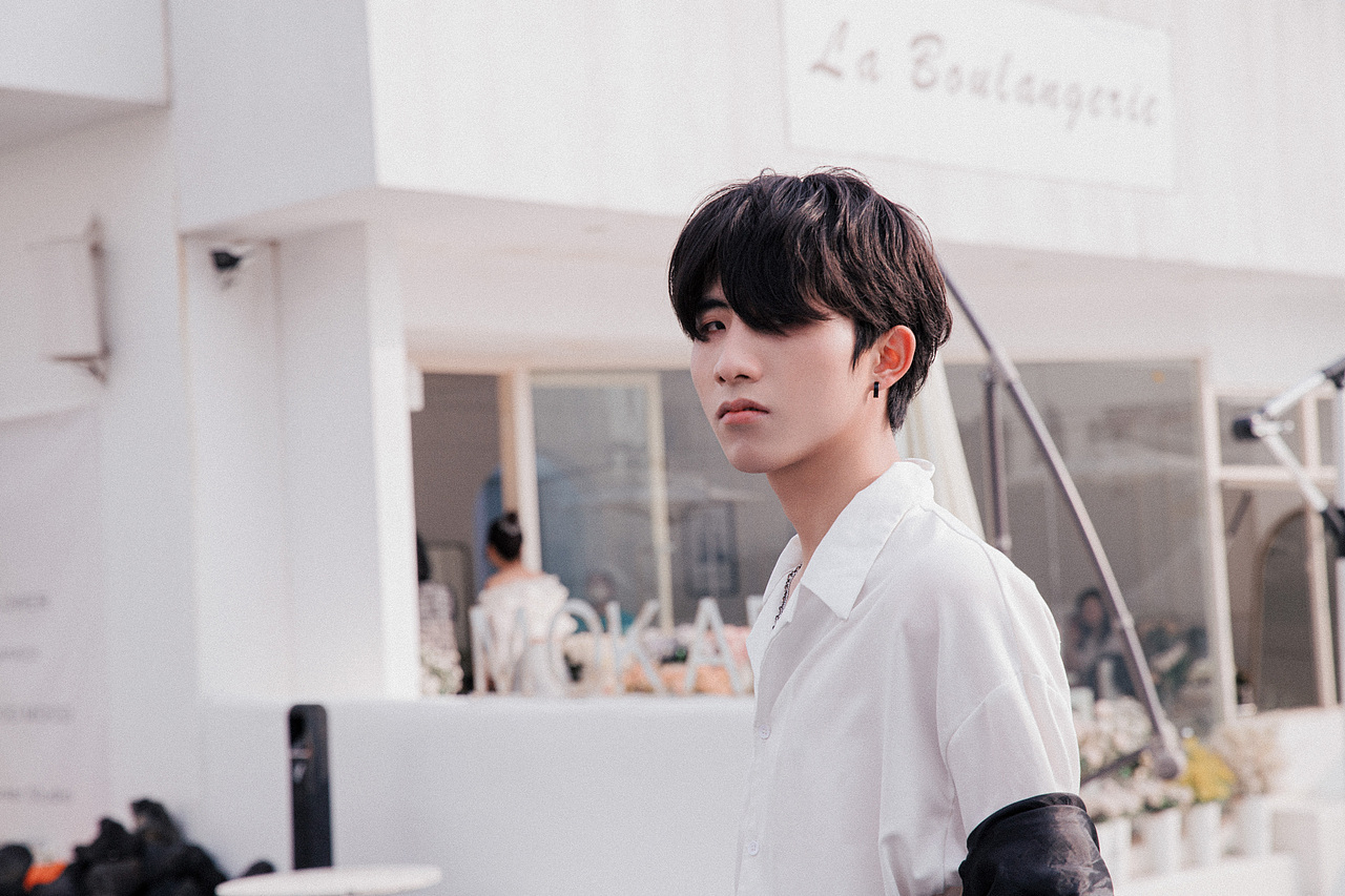 人像摄影 天台小清新男生写真