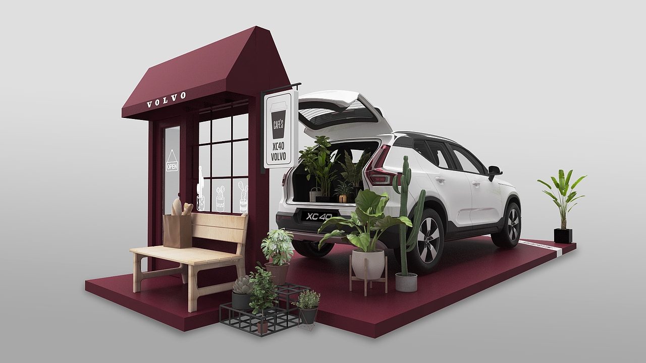 VOLVO单车展（图ZMjA4NjkzODQw） - 其他三维 - 站酷设计师林梢一抹绿如画原创素材 - 站酷ZCOOL