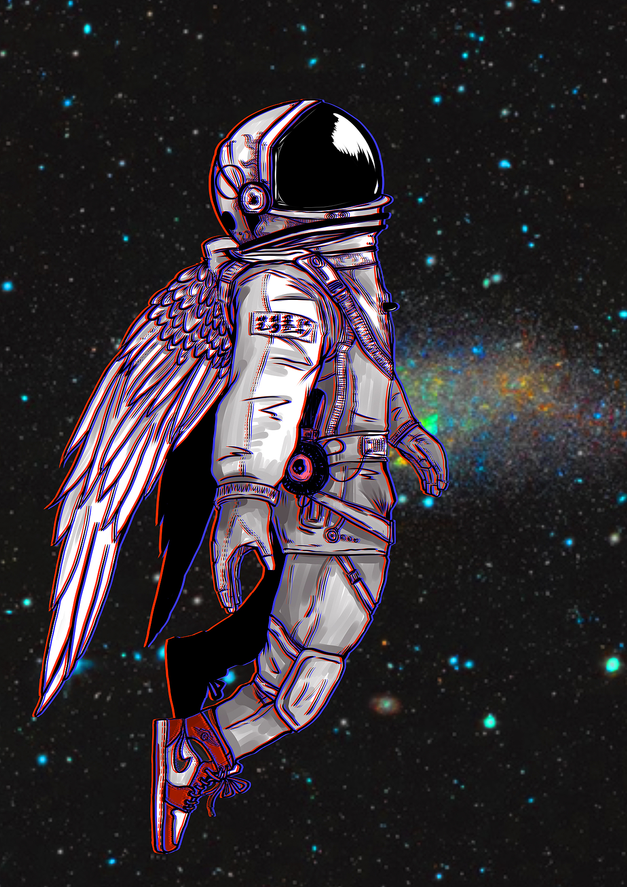 宇航员（图ZODU2OTg2MDQ=） - 创作习作 - 站酷设计师笔梦墨影原创素材 - 站酷ZCOOL