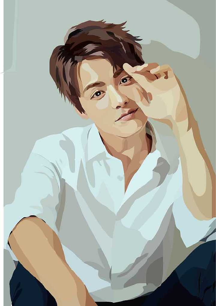 原创 写实鼠绘马天宇flash适量图 人物肖像