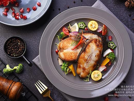 黑线鳕鱼熟食拍摄 美食摄影 西餐菜谱拍摄