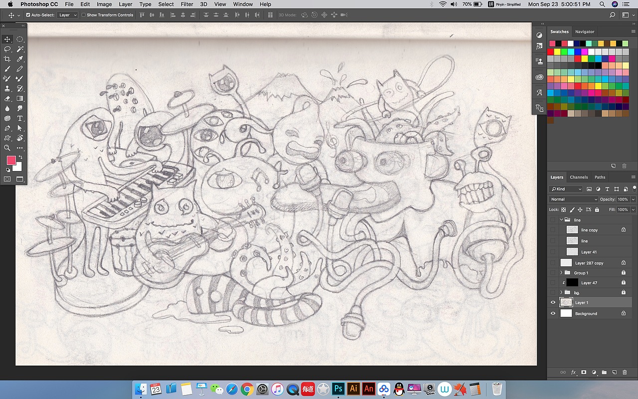 《音乐鬼才》插画系列之一（图ZMjA5Mjk4NjA4） - 新锐潮流插画 - 站酷设计师肥鸽原创素材 - 站酷ZCOOL