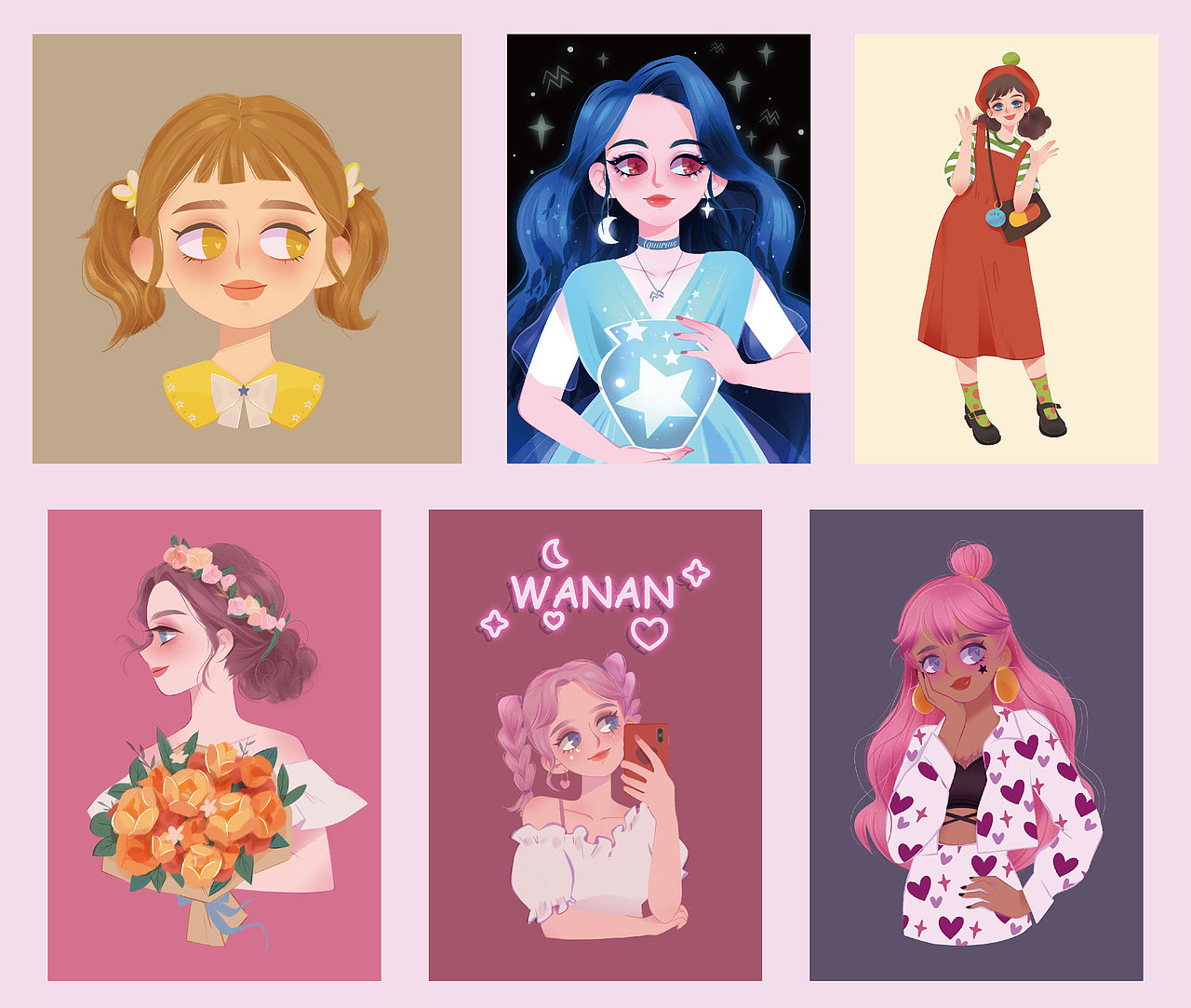 今年最开心的应该就是报名了森妮的少女风插画课啦!前几年喜欢的不得了,还研究过风格,画过几张图,总盼着她开课~今年总算是盼到了,赶快报了名,当时也不知道自己能跟几期,差不多是临产前一个月开了课,跟了6节课后我就生UU去了,课也就断了,后面的作业也就没做了……总结下来就是我依然不会画动作,但肢体的总是怪怪的不舒服,这个毛病我还是很难克服(大概也就是懒,不肯做大量的练习去冲破这个毛病)~画面也略显僵硬,之后找时间课程还是要再听几次渗透渗透!