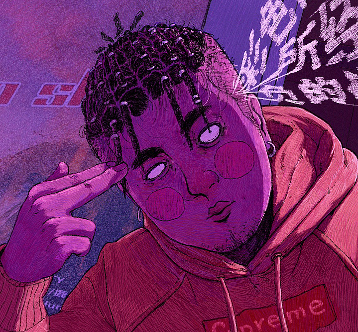 年轻人与门（图ZMjkxNDA3MDQ0） - 艺术插画 - 站酷设计师好心屁民祁先生原创素材 - 站酷ZCOOL