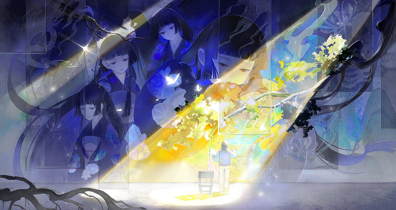 地狱少女系列插画（图ZMzQ0OTExNTUy） - 绘本 - 站酷设计师三条鱼干原创素材 - 站酷ZCOOL