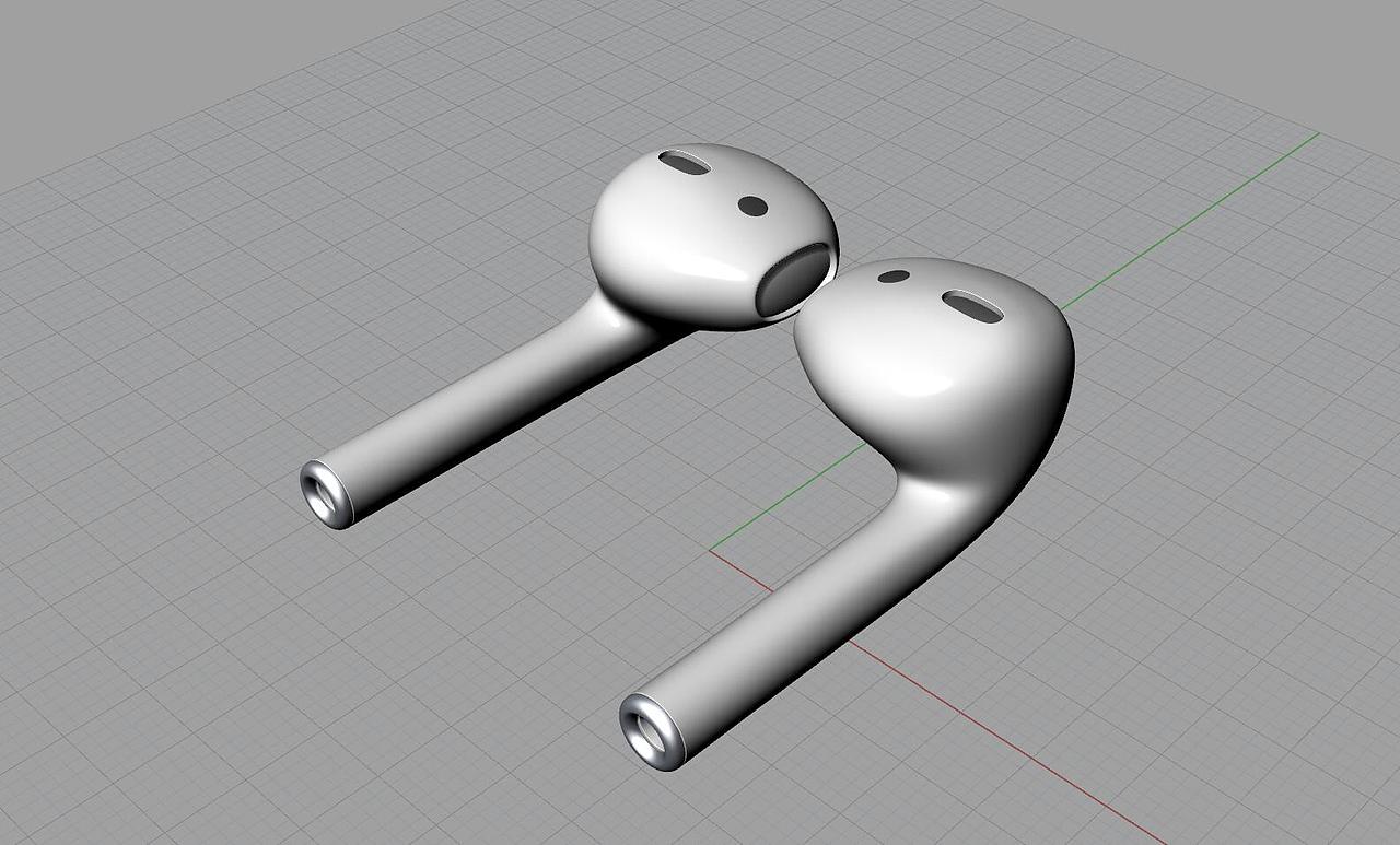 airpods苹果蓝牙耳机3d犀牛渲染模型