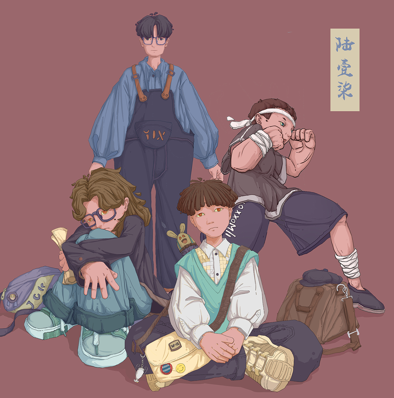 『陆壹柒-国潮版』（图ZMjcwNDA1MjE2） - 新锐潮流插画 - 站酷设计师MILO18原创素材 - 站酷ZCOOL