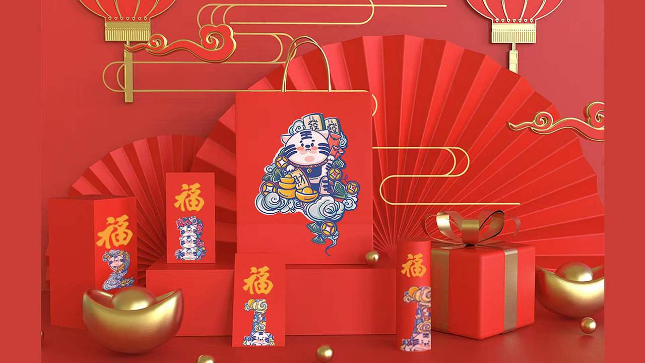 虎年苞米虎IP【表情包】【紅包封面】【新年倒數日】（图ZMjgzNzEwMTky） - 商业插画 - 站酷设计师chennygraphy原创素材 - 站酷ZCOOL