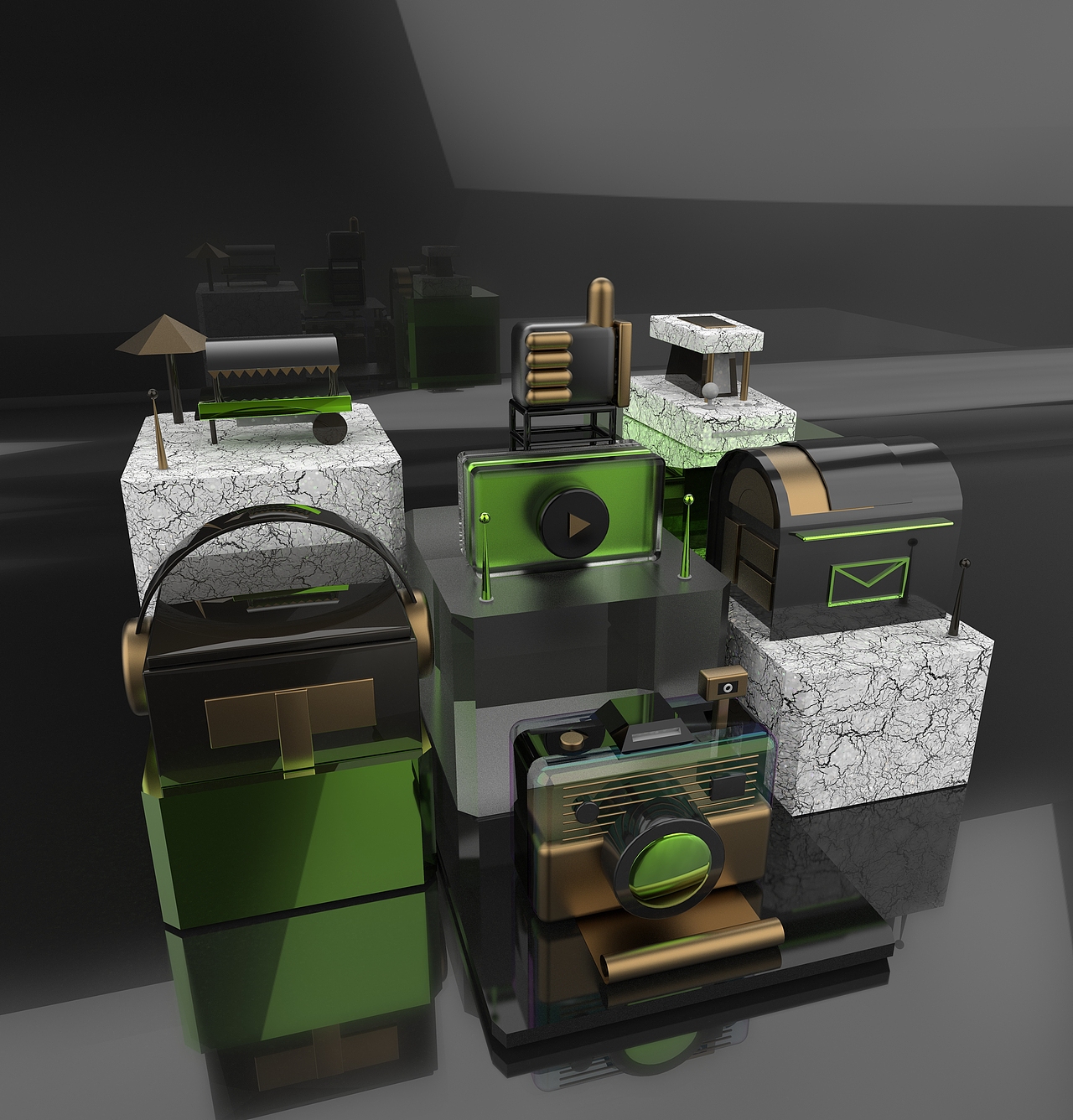 C4D案例第一波（圖ZMTI4NTQwMjcy） - 其他三維 - 站酷設(shè)計(jì)師言吾窮原創(chuàng)素材 - 站酷ZCOOL