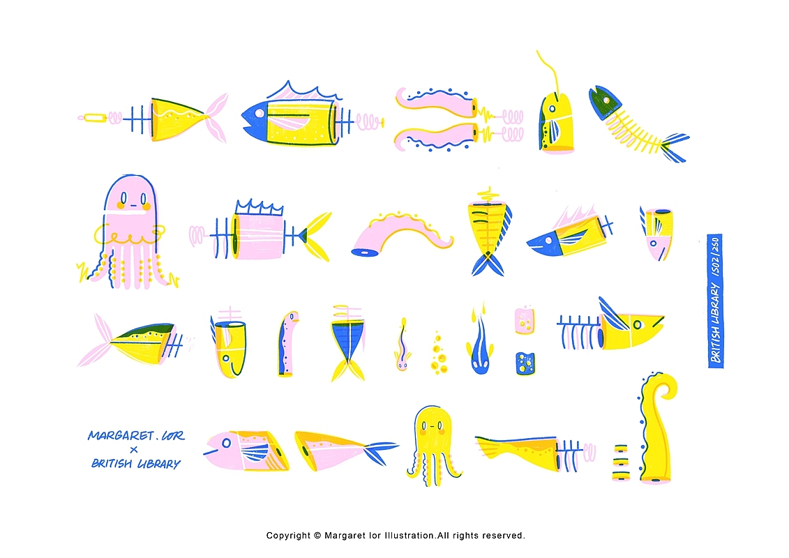 大英圖書館 「人造電對肌肉運動的作用」（图ZMTE4MDIwNjI4） - 艺术插画 - 站酷设计师margaretlor原创素材 - 站酷ZCOOL