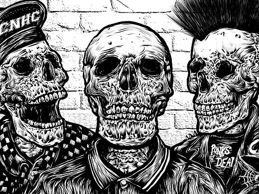 PUNK/SKIN/HARDCORE GIG POSTER 