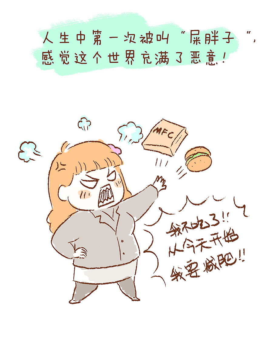 小胖彩減肥記（圖ZNTIzNTcyMDg=） - 短篇/格漫 - 站酷設(shè)計(jì)師wmither原創(chuàng)素材 - 站酷ZCOOL