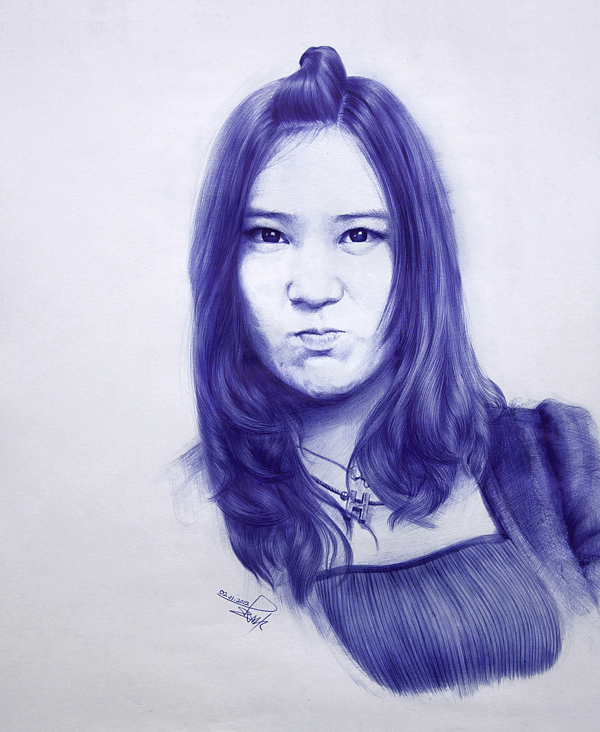 蓝色习作/blue exercises|纯艺术|素描|无主一路 - 原创作品 - 站酷