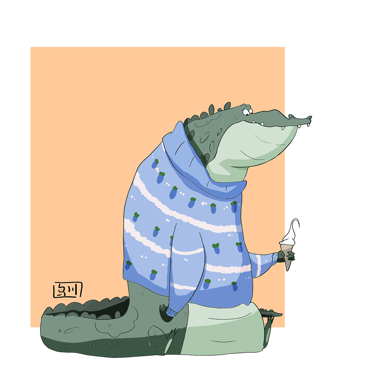 如果给动物穿上毛衣。。。。（图ZMjk4NzgyOTYw） - 创作习作 - 站酷设计师鸟川原创素材 - 站酷ZCOOL