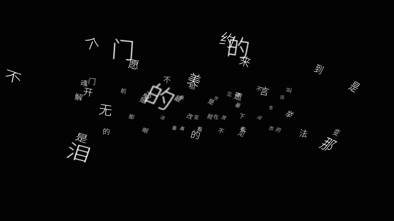AE文字掉落汇聚练习