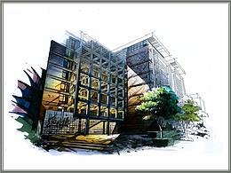 大禹手绘建筑设计建筑手绘