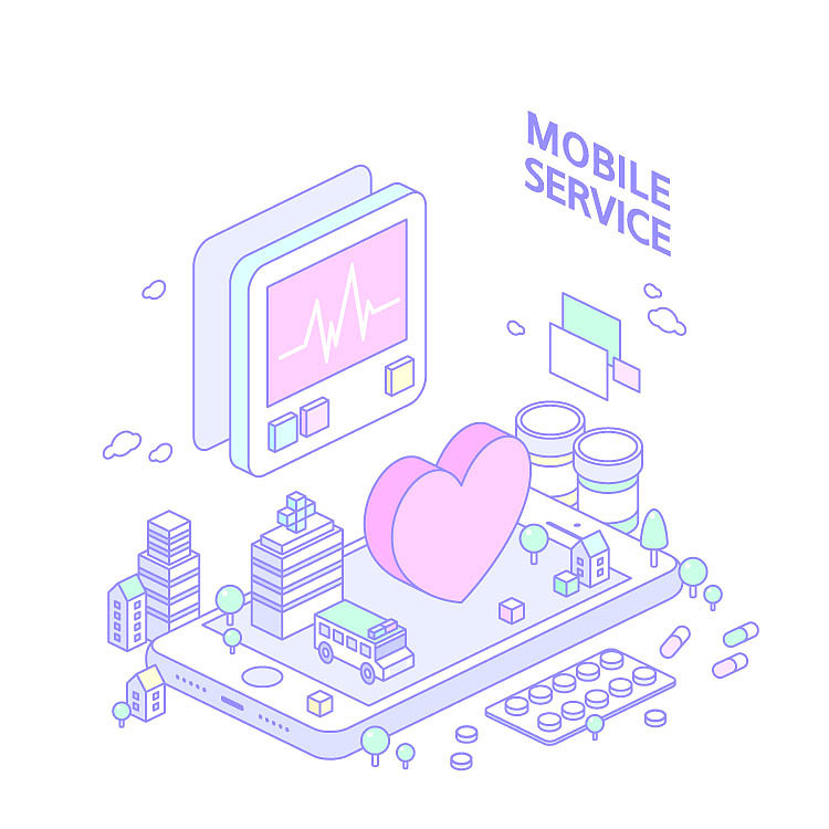 2.5D立体电商大促双节购物网页手机UI插画海报AI设计