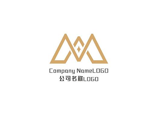 M字母原创logo设计