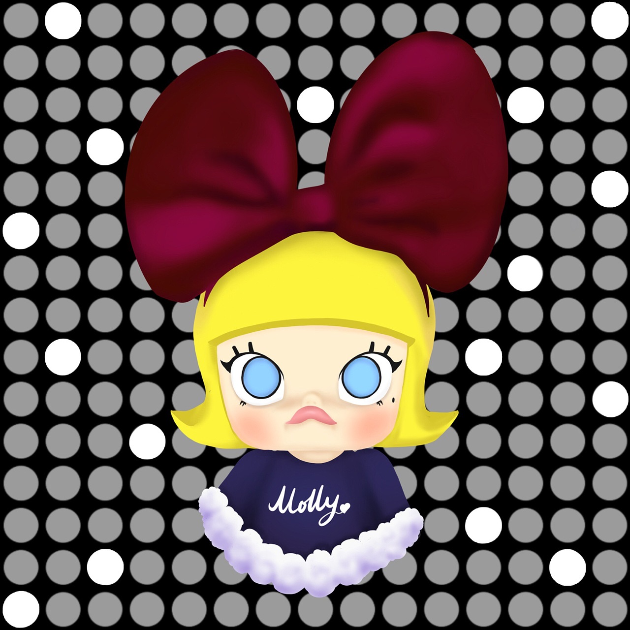 Molly頭像（圖ZMTgzNzE4Mzg0） - 創(chuàng)作習作 - 站酷設計師JoeyMcdorman原創(chuàng)素材 - 站酷ZCOOL