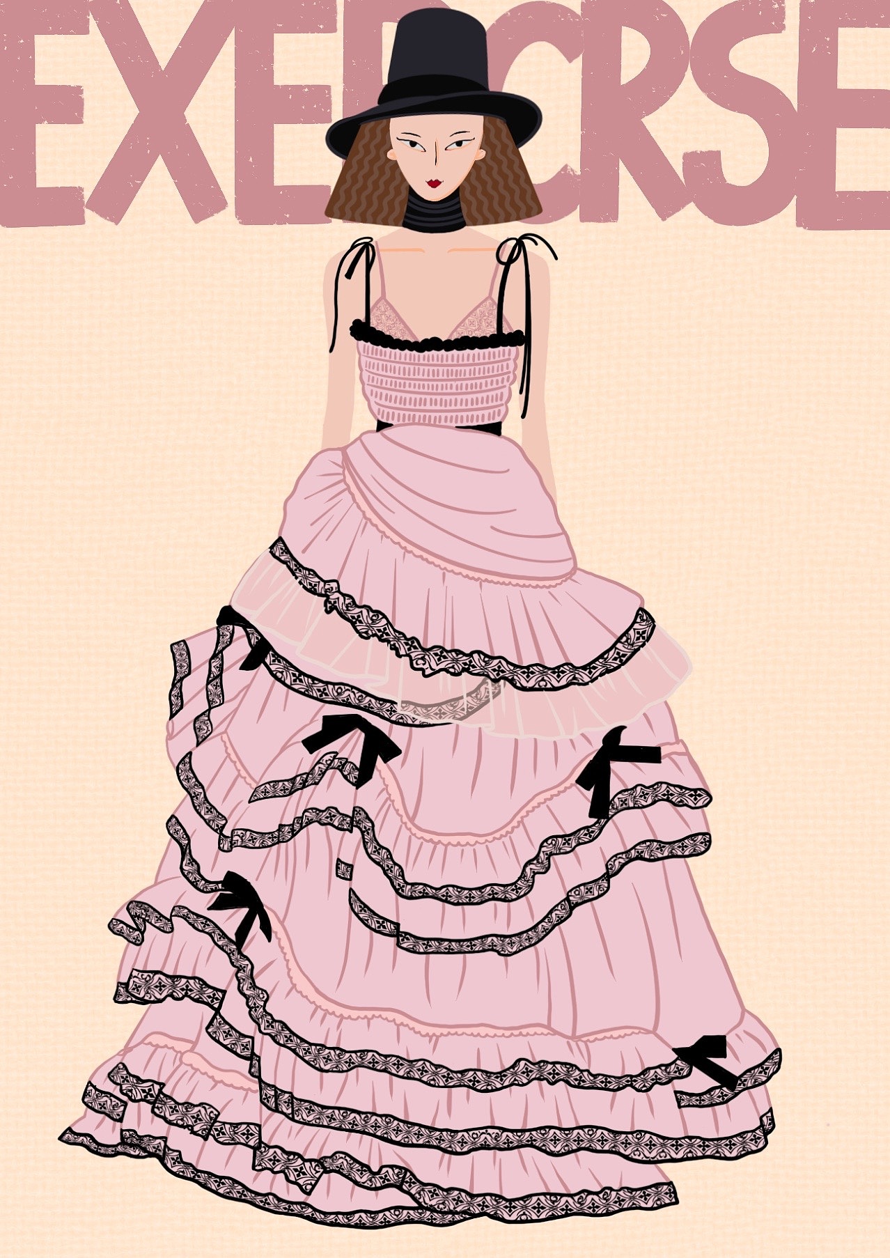 GUCCI2020 SS时尚人物插画 | procreate 